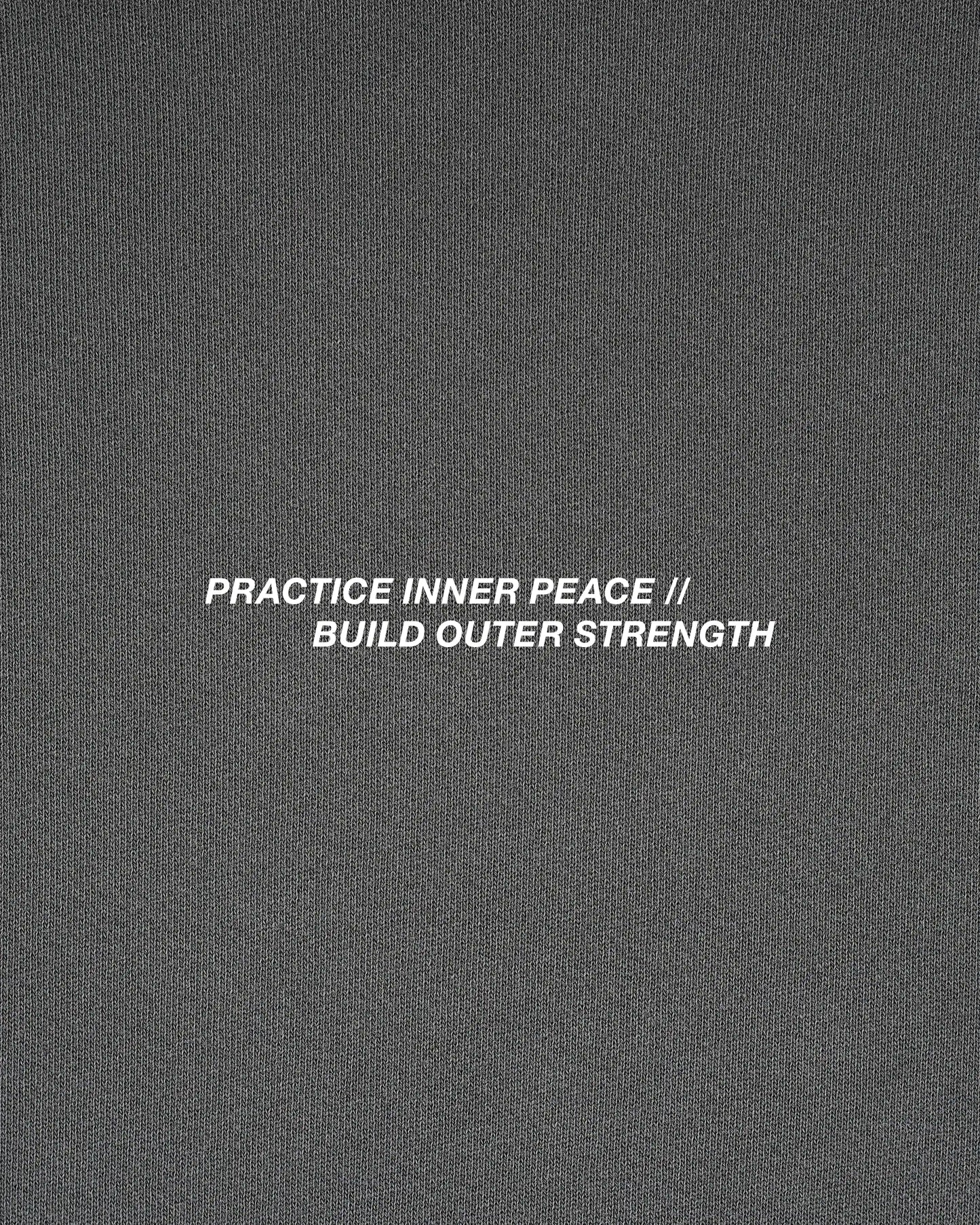 Inner Peace Hoodie - Stone Gray