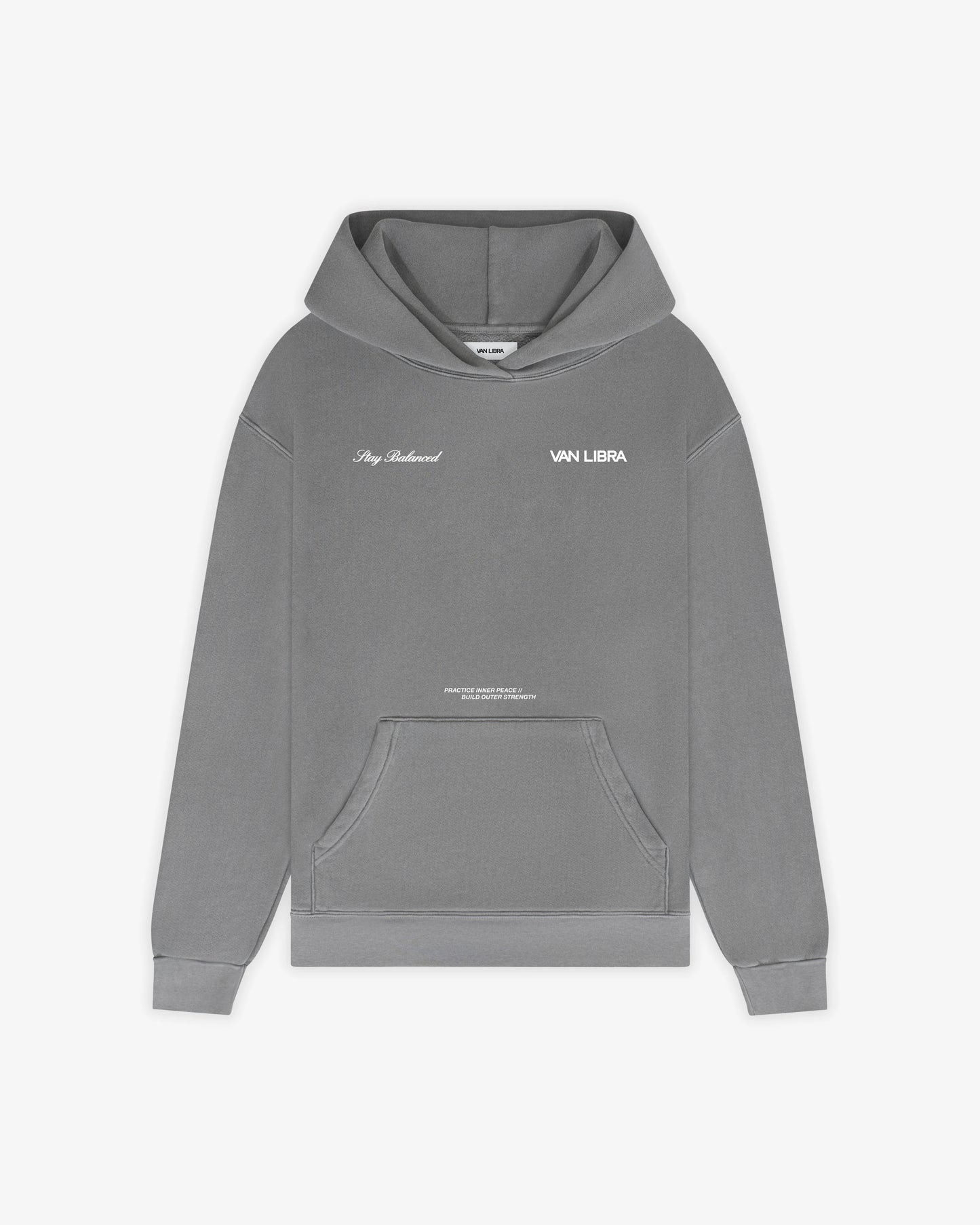 Inner Peace Hoodie - Stone Gray