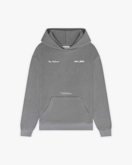 Inner Peace Hoodie - Stone Gray
