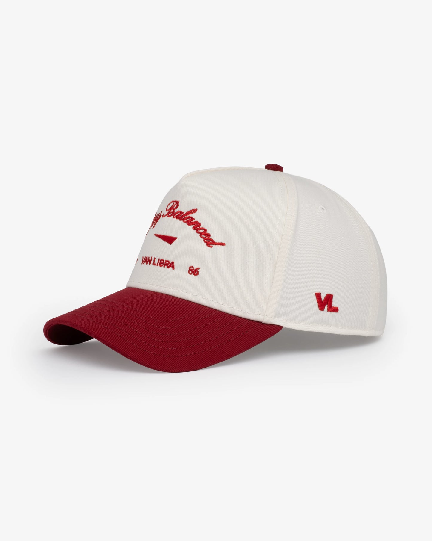 Stay Balanced Script Hat - Bone/Brick