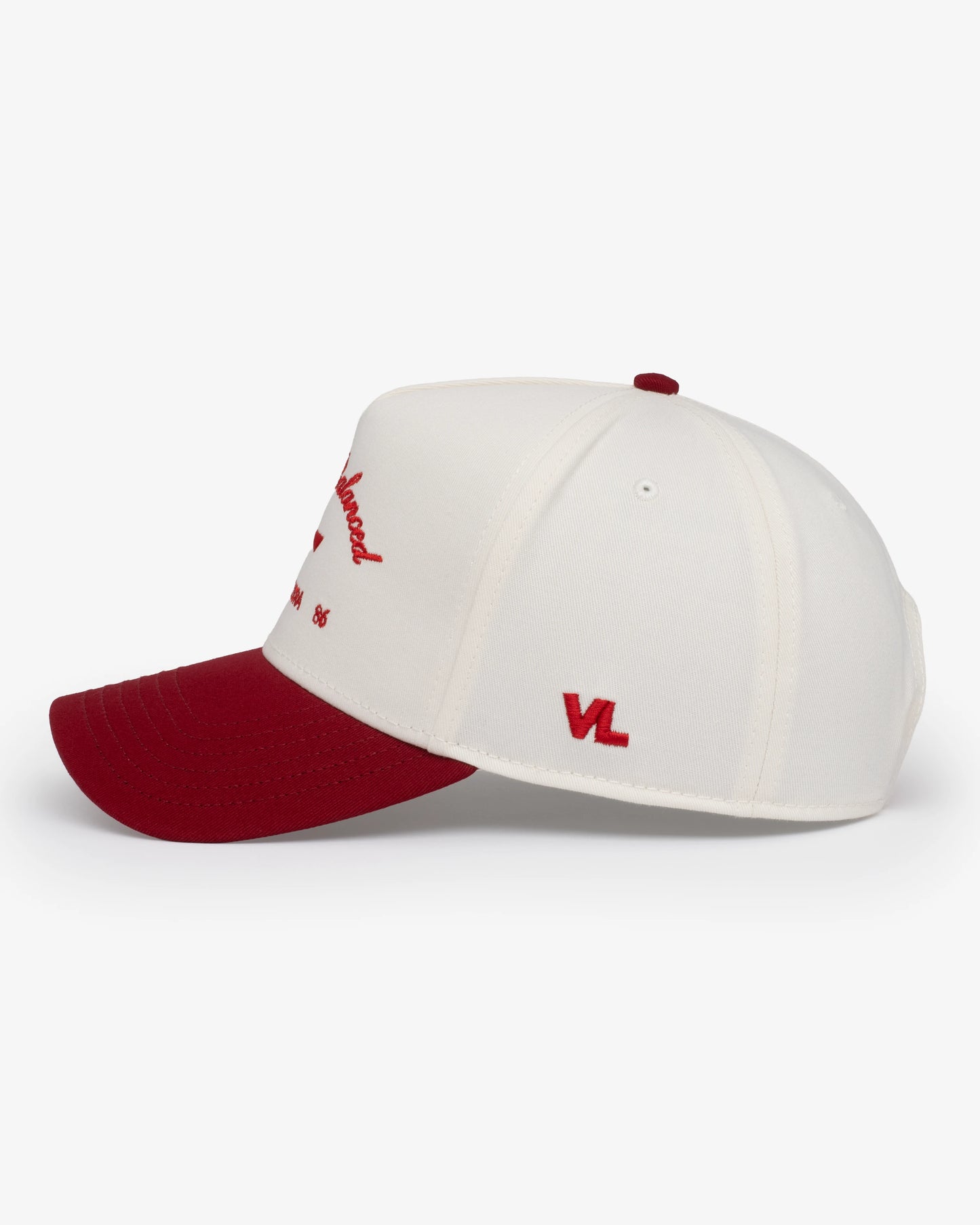 Stay Balanced Script Hat - Bone/Brick