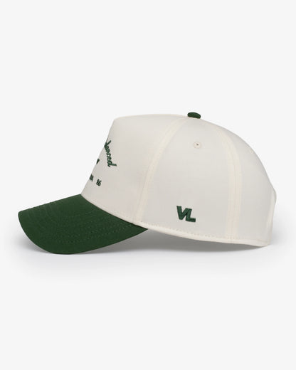 Stay Balanced Script Hat - Bone/Hunter