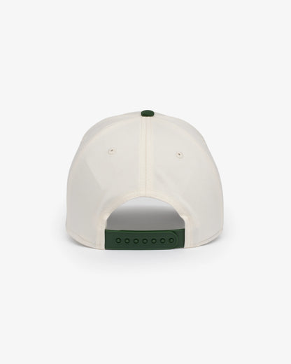 Stay Balanced Script Hat - Bone/Hunter