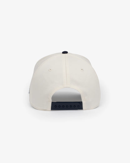 Stay Balanced Script Hat - Bone/Navy/Cardinal