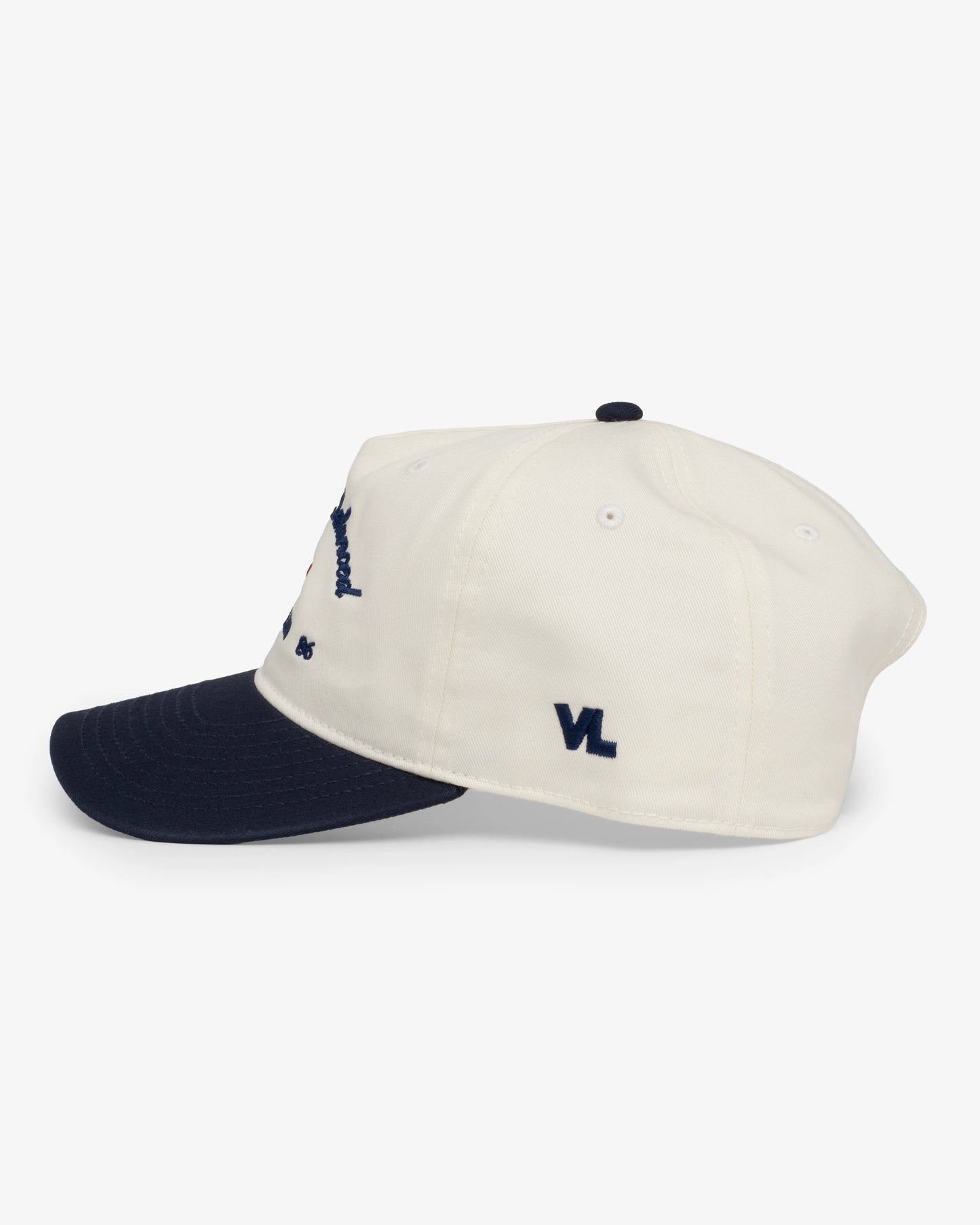 Stay Balanced Script Relaxed Hat - Bone/Navy/Cardinal