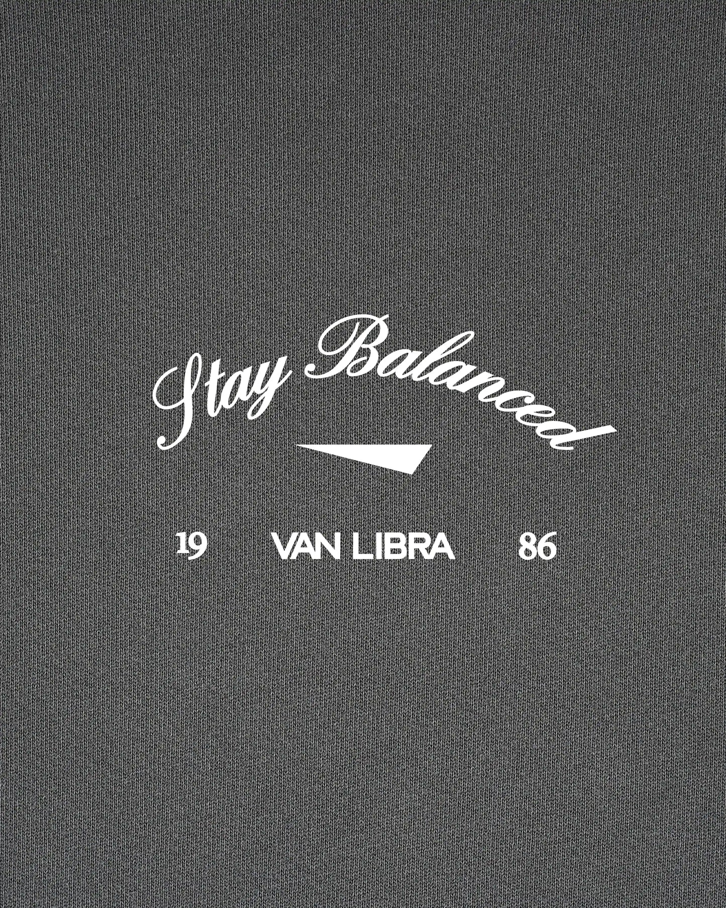 Stay Balanced Script Sweatpants - Stone Gray