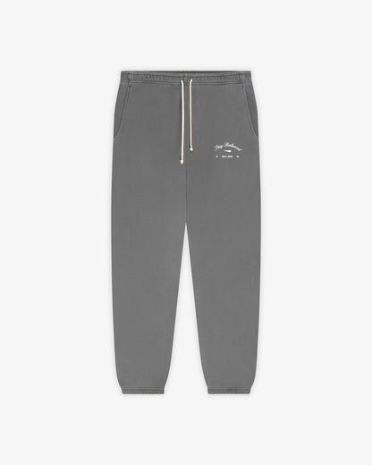 Stay Balanced Script Sweatpants - Stone Gray