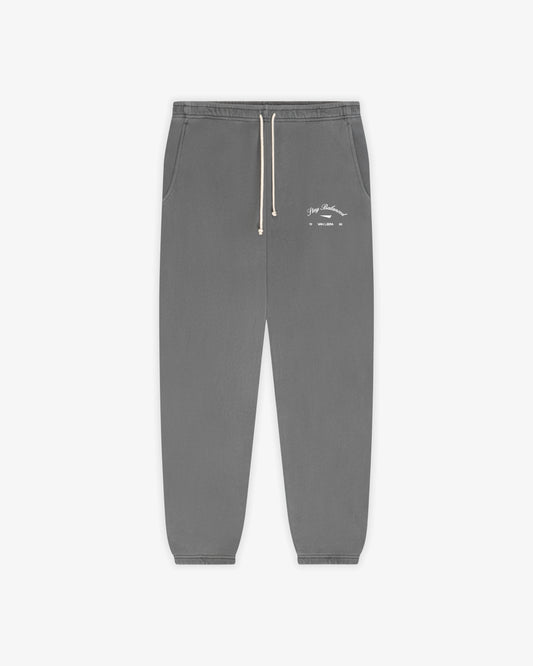 Stay Balanced Script Sweatpants - Stone Gray